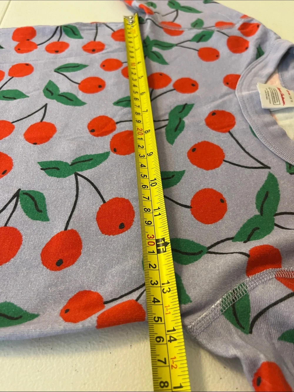 Hanna Andersson Short John Pajama Set in Cherry Cheer Print